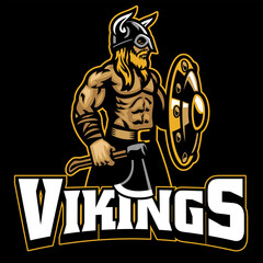 mascot of viking warrior