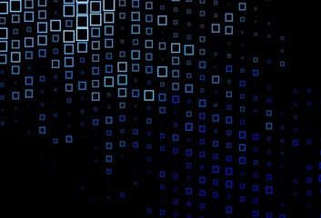 Dark BLUE vector template with rhombus.