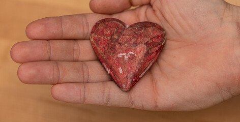 Fototapeta premium romantic love heart background red symbol valetine