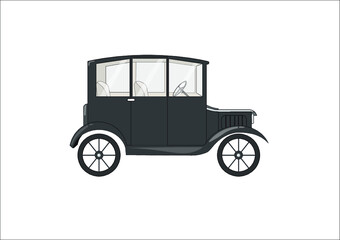 vintage car vector