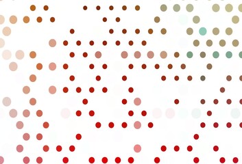 Light Green, Red vector backdrop with dots.