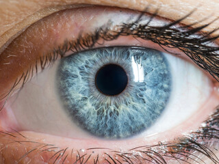 close up of human eye