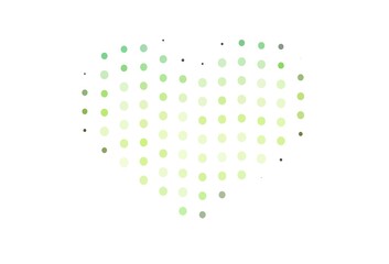 Light Green, Yellow vector cover with spots.