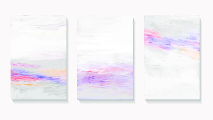 Set of three abstract backgrounds.