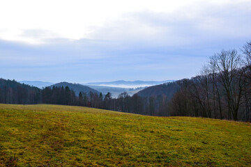 Obraz premium Pasmo gór Orlickich