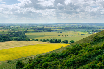 A section of vew from Dunstable Downs in UK summer