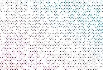 Light Blue, Red vector backdrop with dots.