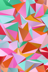 Abstract Low-Poly background. triangulated texture. Design 3d. Polygonal geometrical pattern. Triangular modern style