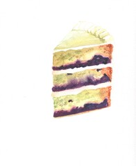 piece of cake with blackberry