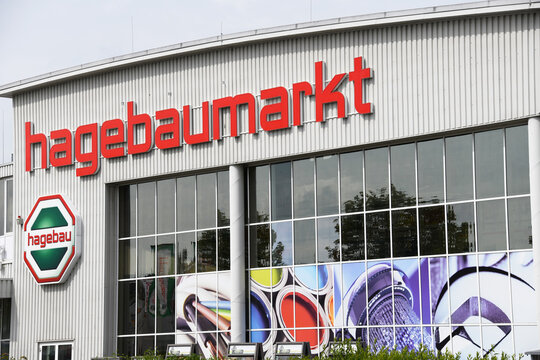 Augsburg, Bavaria / Germany - May 20, 2018: Hagebaumarkt in Augsburg, Germany - Hagebau is a German trading company for building materials based in Soltau
