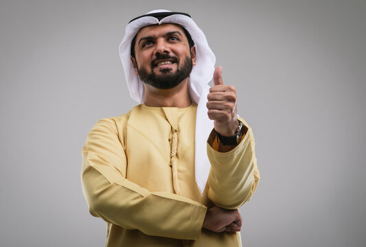 Arabic handsome man studio portraits