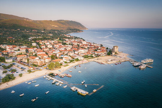 Ouranoupoli village in Chalcidice, Greece