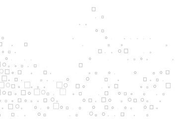 Light Silver, Gray vector cover with circles, cubes.