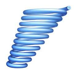 3d rendering of a spring