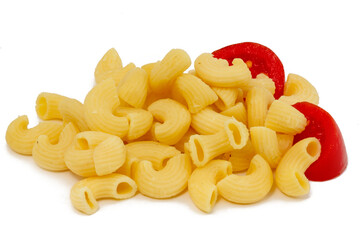 Frisch gekochte Hörnchen-Nudeln