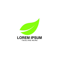 Leaf Logo Vector Icon Illustration