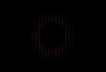 Dark Pink vector cover with set of hexagons.