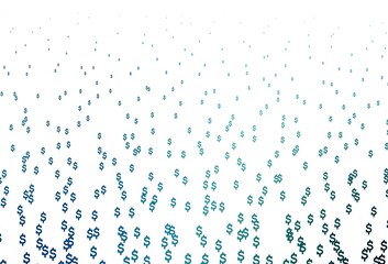 Light BLUE vector template with Dollar.