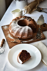 chocolate cake with cherry