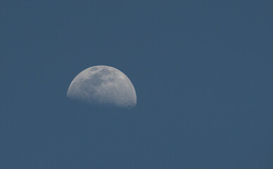 Moon during the day,  photographed from Crete