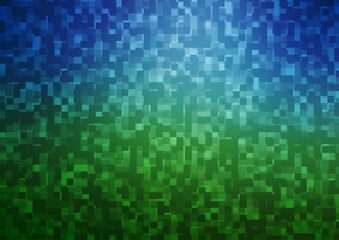 Light Blue, Green vector template with crystals, rectangles.