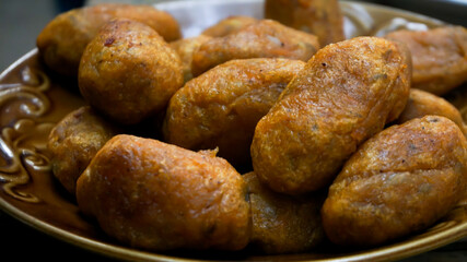 Timus is a traditional food from Indonesia. Timus made from sweet potatoes, Indonesian food and snacks