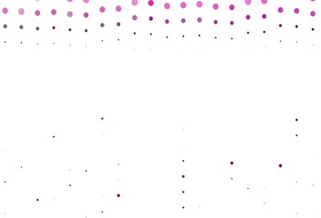 Light Pink vector background with bubbles.