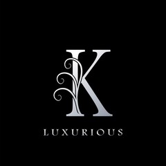 Monogram Initial Letter K Luxurious Logo for luxury business identity.