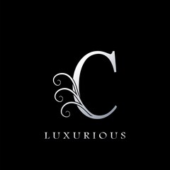 Obraz premium Monogram Initial Letter C Luxurious Logo for luxury business identity.