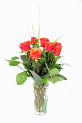 Rosen in der Glasvase