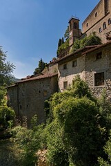 Fototapeta na wymiar Burg Verrucola in Fivizzano, Toskana, Italien