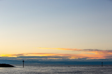 coastal evening summer sunset sky 