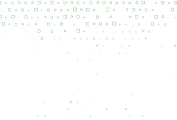 Light Green vector texture with disks, rectangles.