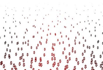 Light Red vector layout with banking symbols.