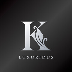 Monogram Initial Letter K Luxury Logo, vector design concept
