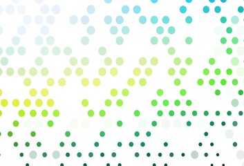 Light Blue, Yellow vector pattern with spheres.