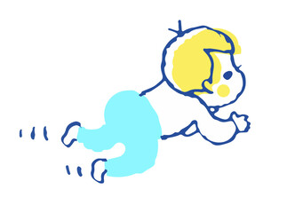 ハイハイする赤ちゃん