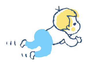 ハイハイする赤ちゃん