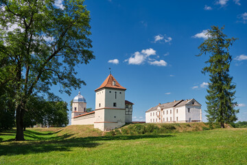 Fototapeta na wymiar Old ancient castle in Liubcha, Grodno region, Belarus