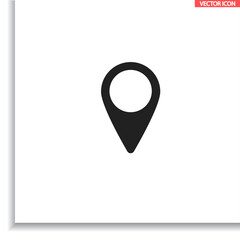 Map pin vector icon , lorem ipsum Flat design