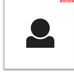 Human  vector icon , lorem ipsum Flat design