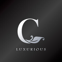 Fototapeta premium Monogram Initial Letter C Luxury Logo, vector design concept