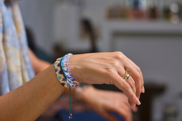 hands of bride and groom