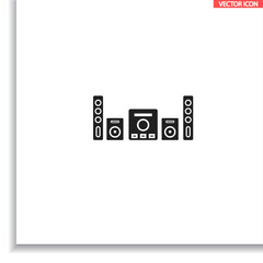 Loudspeaker vector icon , lorem ipsum Flat design