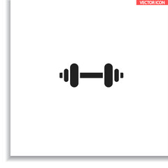 Dumbbel  vector icon , lorem ipsum Flat design