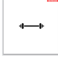 Dumbbel  vector icon , lorem ipsum Flat design