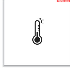 Thermometer  vector icon , lorem ipsum Flat design