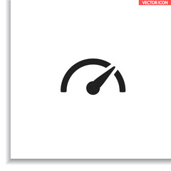 Speedometer  vector icon  , lorem ipsum Flat design