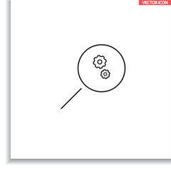 Loupe   vector icon  , lorem ipsum Flat design