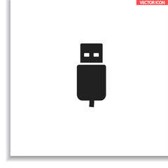 Flash drive  vector icon  , lorem ipsum Flat design